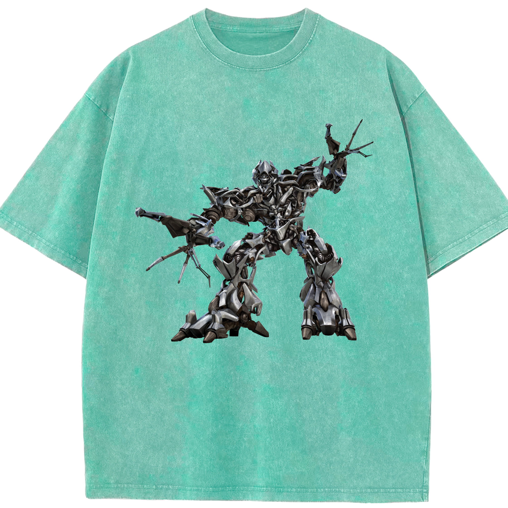 （画像用）  綿100% ヴィンテージ風 半袖Tシャツ（フロントプリント）